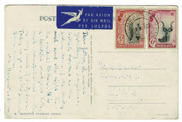 Ref 1539 -  1959 Ethnic Postcard - Swaziland 9d Airmail Rate To Zug Switzerland - Swasiland (...-1967)