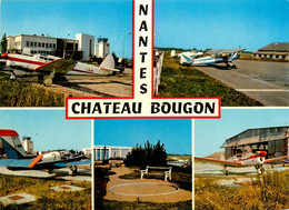 Bouguenais * Nantes * Aéroport De Château Bougon * Aviation Avion * Cpa 5 Vues - Bouguenais