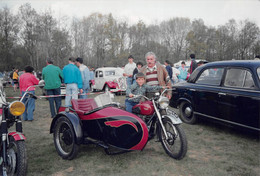 ¤¤   -  Cliché D'un Side-Car Lors D'une Concentration De Véhicules Anciens   -  Voir Description   -   ¤¤ - Motos