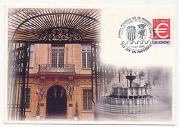 FRANCE - CPM Jumelage Philatélique Aix En Provence - Pérouse - 13 AIX EN PROVENCE - 11 Mars 2000 - Commemorative Postmarks