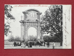 Cartolina - Alessandria - Porta Trionfale Di Marengo - 1901 - Alessandria