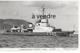 Commandant DUBOC,  F743,  Aviso  1-5-1951 - Warships