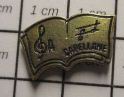 611a Pin's Pins / Beau Et Rare : THEME MUSIQUE / LA CAPELLANE ORCHESTRE FANFARE CHORALE OK Sans Règlement De Comptes ! - Musique