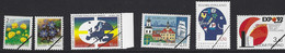 FINLANDIA 1992 5 Emissioni (6 Val.) Sovr. Saggio (barra Nera Obliqua) Mnh - Variétés Et Curiosités