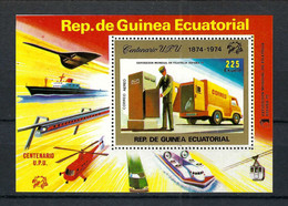 GUINEE EQUATORIALE 1974: "UPU Centenary 1874-1974", Le Bloc, Neuf**, TTB - UPU (Wereldpostunie)