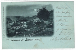 ROTHAU (67) - Souvenir De Rothau - Oblit. BAHNPOST ZUG 662, 1898 - Ed. Phot. L. J. Koenig, Rothau - Rothau