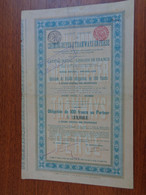 PERSE - CHEMINS DE FER & TRAMWAYS EN PERSE - OBLIGATION DE 100 FRS - BRUXELLES 1906 - PEU COURANT - Zonder Classificatie
