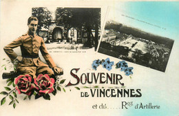 Vincennes * Souvenir  De La Ville Et Du Régiment D'artillerie * Militaria - Vincennes