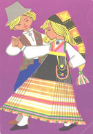 Estonia:M.Fuks, Boy And Girl Wearing National Costumes, 1971 - Europa