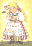 Estonia:V.Noor, Girl In National Costume, 1988 - Europe