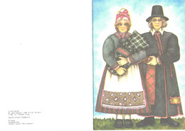 Estonia:V.Noor, Man And Lady In National Costumes, 1988 - Europe