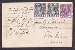 AUSTRIA - Postcard Of Pola Sent 1912. Nice Two Colored Franking  - 2 Scans - Cartas & Documentos