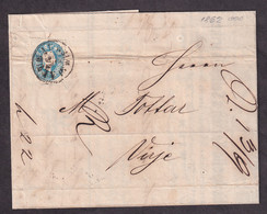 AUSTRIA - Invoice Sent As Letter Sent From Wien To Virje 1862. Interesting Cancels On The Back Of Letter - 3 Scans - Cartas & Documentos
