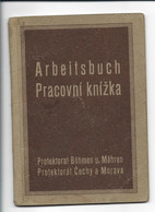Y22848/ Arbeitsbuch Protektorat Böhmen Und Mähren 1941 Munitionsfabrik Wlaschim - 1939-45