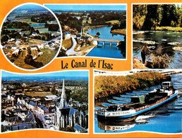 Guenrouët * Vue Sur Le Canal De L'isac * Péniche BRETAGNE Batellerie * Pêche à La Ligne - Guenrouet