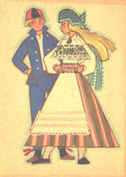 M.Fuks:Estonia National Costumes, Man And Lady, 1969 - Europa