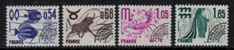 France // Préoblitérés // 1977 // Série Timbres Préoblitérés Neufs** MNH No. Y&T 146 à 149 (Signes Du Zodiaque) - 1964-1988