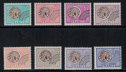 France // Préoblitérés // 1976 // Série Timbres Préoblitérés Neufs** MNH No. Y&T 138 à 145 (Monnaie Gauloise) - 1964-1988