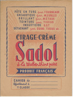 Protège Cahier Cartonné-Cirage Crème SADOL Térébenthine-produit Français-code De La Route écolier-insecticide-chasse - Protège-cahiers