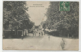 38 Isère Bourgoin Avenue De La Gare 1912 - Bourgoin