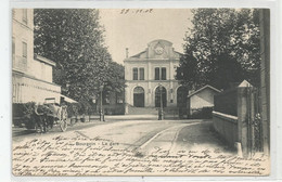 38 Isère Bourgoin La Gare 1904 - Bourgoin