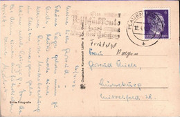 ! Maschinenwerbestempel Deutsches Reich Ein Postscheckkonto Spart..., Plauen, 1943 - Cartas & Documentos