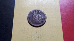 BELGIQUE GUILLAUME IER RARE 1/2 CENT 1822 B (FRAPPEE A BRUXELLES)  COTE 60-135-325-650€ !!! - Sonstige & Ohne Zuordnung