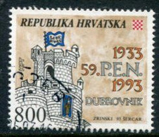 CROATIA 1993 PEN Congress  Used.  Michel 234 - Croatie