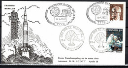 Belgium Space Apollo 15 16/04/1972 The First Lunar Post Office, Markdorf, Baden, 'Ikarus' - Sin Clasificación