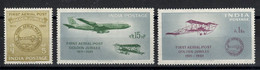 Inde - YV PA 9 à 11 N** MNH Luxe Complete - Poste Aérienne