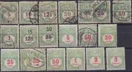 27995# LUXEMBOURG LOT TIMBRES TAXE *, Oblitéré - Strafport