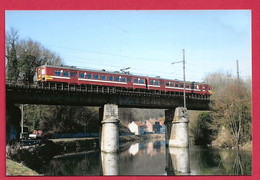 Photo  Landelies  = TRAIN  Sur  Le VIADUC   Ligne 130a - Repro's