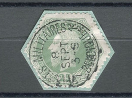 BELGIQUE - COB T6 12 25C VERT SIMPLE CERCLE POSTES MILITAIRES 1 BELGIQUE - Timbres