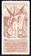 759.GREECE.1906 VICTORY POSTER STAMP,LABEL,CINDERELLA IN VERY RARE COLOUR,MH. - Unused Stamps