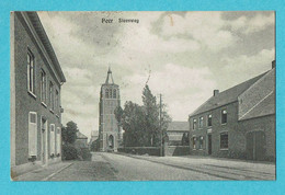 * Peer (Limburg) * (Gebr. Smets, Nr 2625) Steenweg, église, Tramway, Kerk, Church, Kirche, Straatzicht, Unique, TOP - Peer