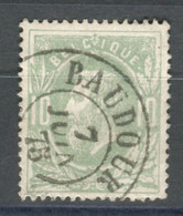 BELGIQUE - COB 30 10C VERT CAD BAUDOUR - 1869-1883 Leopoldo II