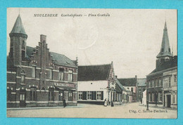 * Meulebeke (West Vlaanderen) * (Uitg C. Sabbe - Declerck) KLEUR, Goethalsplaats, Place Goethals, In Pretoria, TOP - Meulebeke