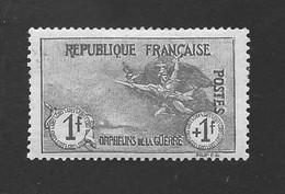 N 154  Orphelins  1 Ere Serie  Marseillaise  1 F + 1f  /charniere - Unused Stamps