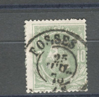 BELGIQUE - COB 30 10C VERT CAD FOSSES - 1869-1883 Leopoldo II