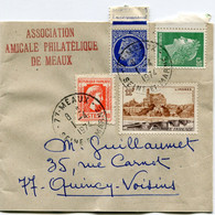 FRANCE BANDE-JOURNAUX DE " L'ASSOCIATION AMICALE PHILATELIQUE DE MEAUX " DEPART MEAUX 1-4-1974 SEINE-ET-MARNE POUR..... - Bandes Pour Journaux