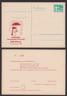 P 84 C 129 "Korrosionsschutz", 1985, Beidseitiger Zudruck, Ungebraucht - Cartes Postales - Neuves