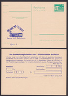 P 84 C 132 "Projektierungskalender", 1985, Beidseitiger Zudruck, Ungebraucht, Ohne Adressvordruck! - Cartes Postales - Neuves