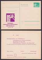 P 84 C 139 "Holzkonstruktionen", 1986, Beidseitiger Zudruck, Ungebraucht - Cartes Postales - Neuves