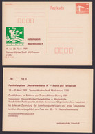 P 86 II C 47 "Mauerwerksbau", 1989, Beidseitiger Zudruck, Ungebraucht - Postales - Nuevos