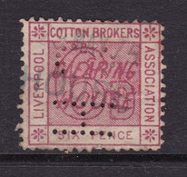 Liverpool Cotton Association . Cotton Brokers  6d Carmine Barefoot 2 - Fiscaux