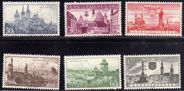 CZECHOSLOVAKIA  CECOSLOVACCHIA 1957 VIEWS TOWNS AND LANDMARKS ANNIVERSARIES COMPLETE SET SERIE COMPLETA MNH - Unused Stamps