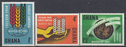 GHANA 138-140,unused - ACF - Aktion Gegen Den Hunger