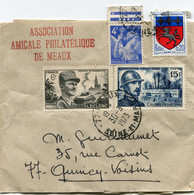 FRANCE BANDE-JOURNAUX DE " L'ASSOCIATION AMICALE PHILATELIQUE DE MEAUX " DEPART MEAUX 30-3-1973 SEINE-ET-MARNE POUR.... - Bandes Pour Journaux