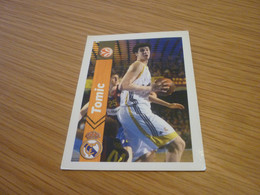 Ante Tomic Real Madrid Spanish Croatian Basketball Euroleague Final 4 Eurobasket 2011 Greek Edition Card - Sonstige & Ohne Zuordnung