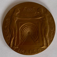 Médaille Bronze. Inhuldiging Schelde Tunnels 1933.  I.M.A.L.SO. Philo Van Riel - Professionals / Firms